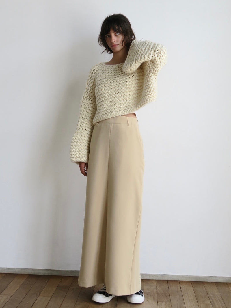 【阪急うめだ本店 POP UP】 straight maxi skirt（beige）