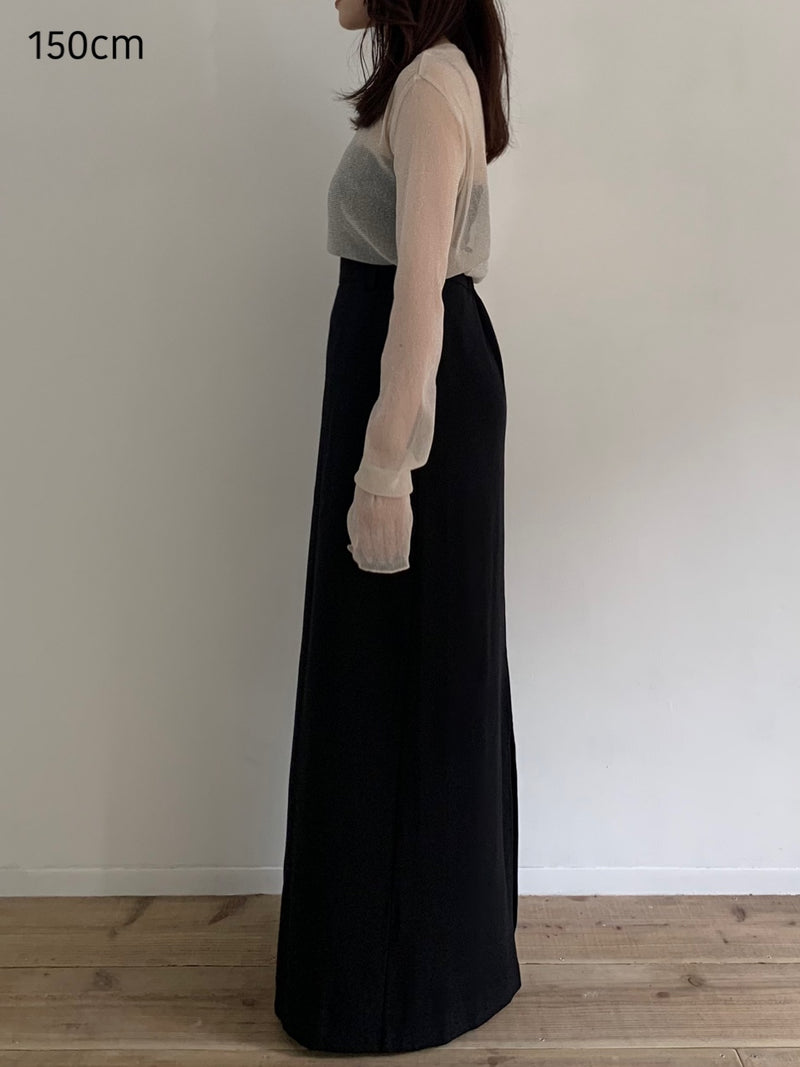 【阪急うめだ本店 POP UP】 straight maxi skirt（black）