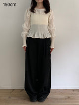 【阪急うめだ本店 POP UP】 onion gather design blouse（ivory）