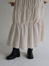 washer shirring skirt（ivory）