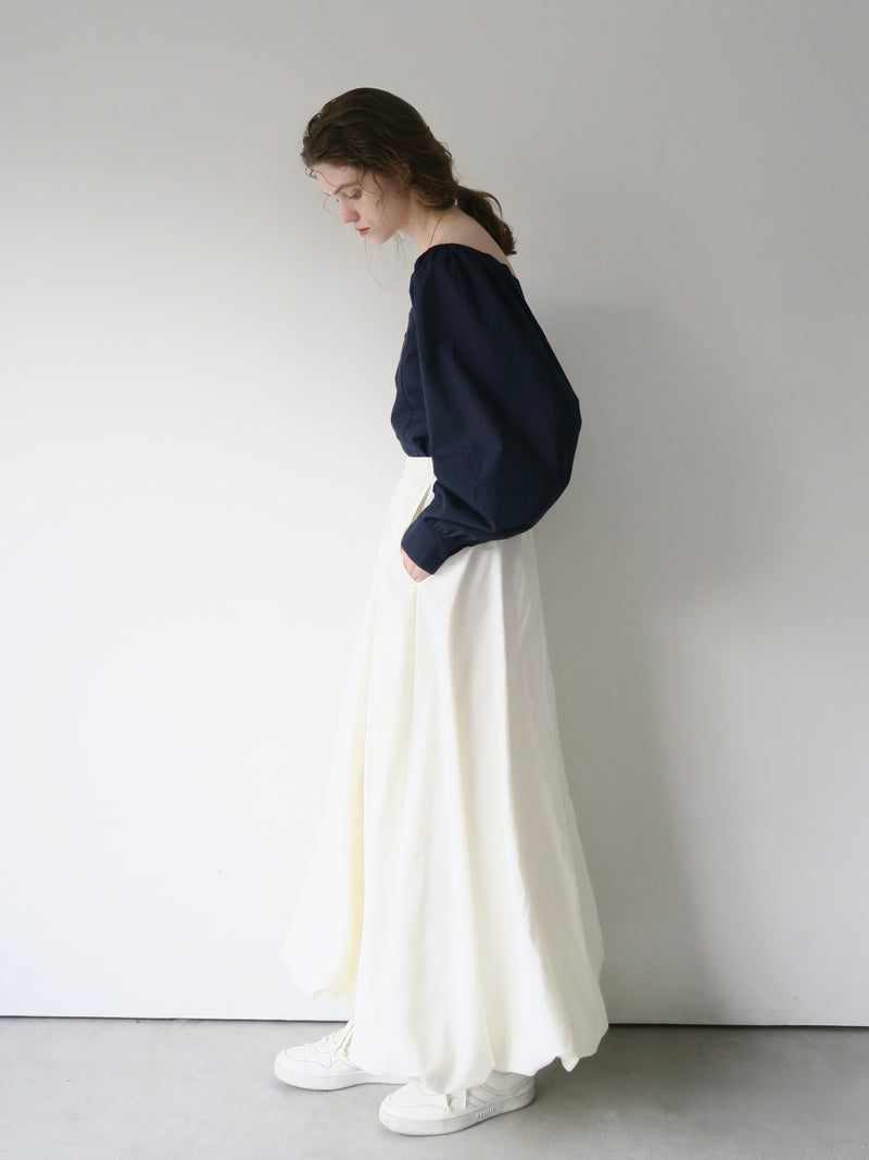 balloon long skirt