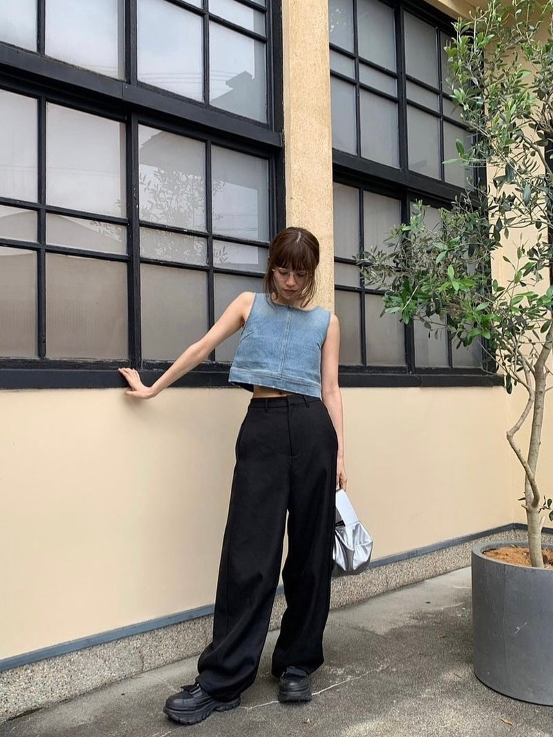 【阪急うめだ本店 POP UP】 curb tuck pants