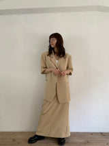 【阪急うめだ本店 POP UP】 straight maxi skirt（beige）