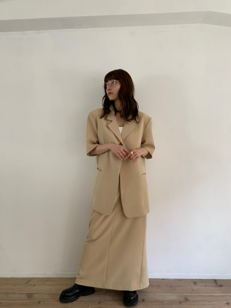 【阪急うめだ本店 POP UP】 straight maxi skirt（beige）