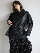 soft leather over jacket