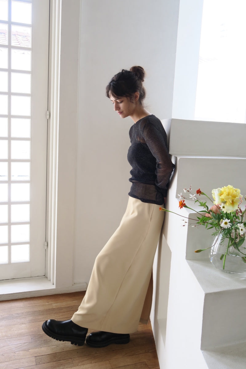 【阪急うめだ本店 POP UP】 straight maxi skirt（beige）