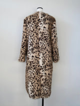 [ sample sale ] mink like leopard scarf long coat