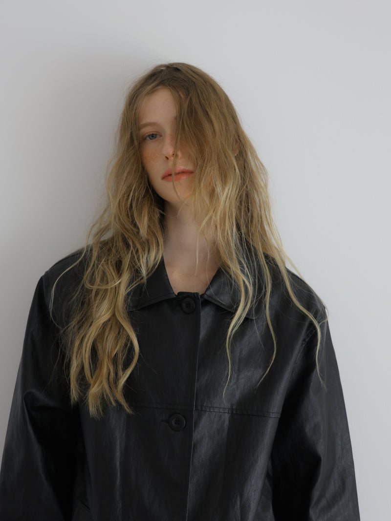 basic leather jacket