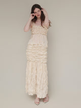 petal texture skirt