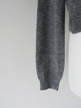 wool crew neck cardigan