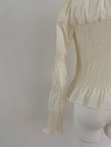 【阪急うめだ本店 POP UP】 onion gather design blouse（ivory）