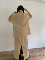 HALF SLEEVE OVER JACKET （BEIGE）