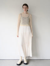 chiffon tiered long skirt