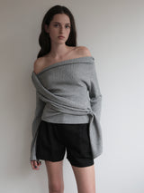 off shoulder drape tops