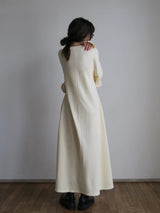 【阪急うめだ本店 POP UP】 design sleeve flare dress（ivory）