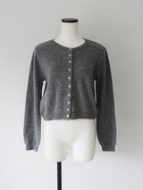 wool crew neck cardigan