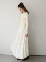 balloon long skirt