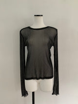 【阪急うめだ本店 POP UP】 glitter sheer tops（black）