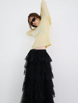 soft sheer long sleeve