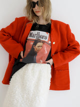 WOOL OVERSIZED TWEED JACKET