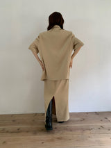 【阪急うめだ本店 POP UP】 straight maxi skirt（beige）