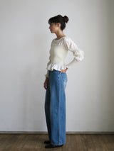 【阪急うめだ本店 POP UP】 onion gather design blouse（ivory）