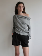 off shoulder drape tops