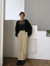 【阪急うめだ本店 POP UP】 straight maxi skirt（beige）