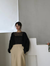 【阪急うめだ本店 POP UP】 straight maxi skirt（beige）