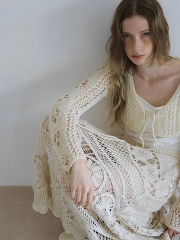 openwork knit bolero