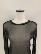 【阪急うめだ本店 POP UP】 glitter sheer tops（black）