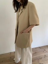 HALF SLEEVE OVER JACKET （BEIGE）