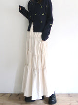 washer shirring skirt（ivory）