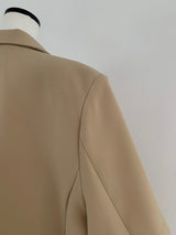 HALF SLEEVE OVER JACKET （BEIGE）