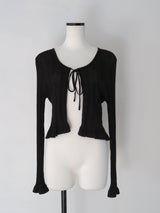 sheer ribbon cardigan