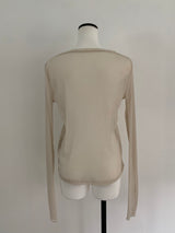 【阪急うめだ本店 POP UP】 glitter sheer tops（ivory）