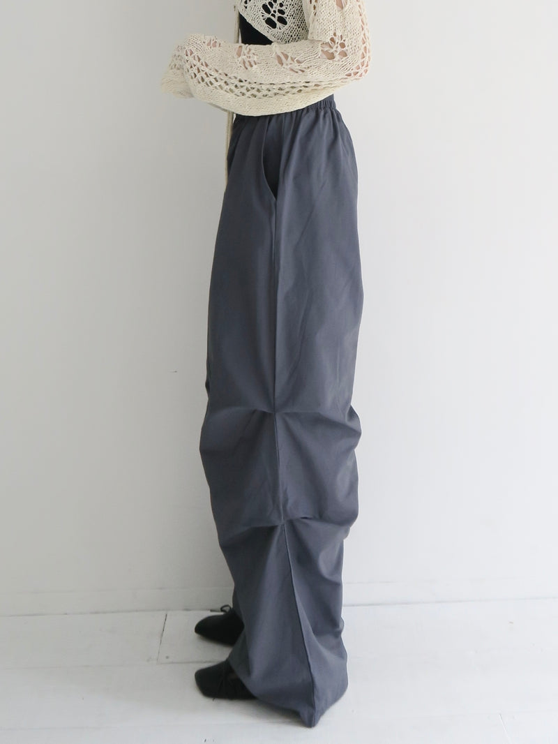 wrap skirt tuck pants