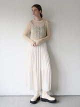 chiffon tiered long skirt