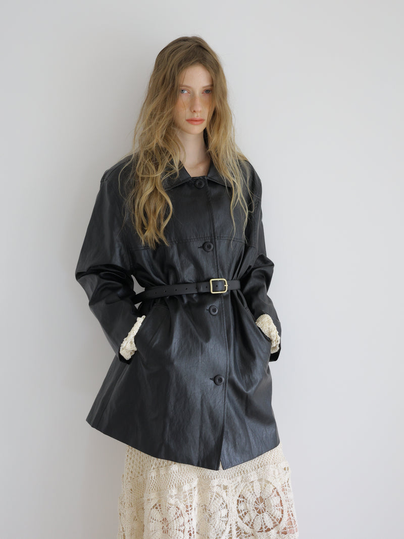 basic leather jacket