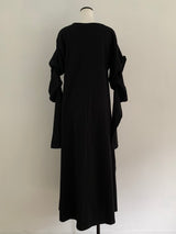 【阪急うめだ本店 POP UP】 design sleeve flare dress（black）