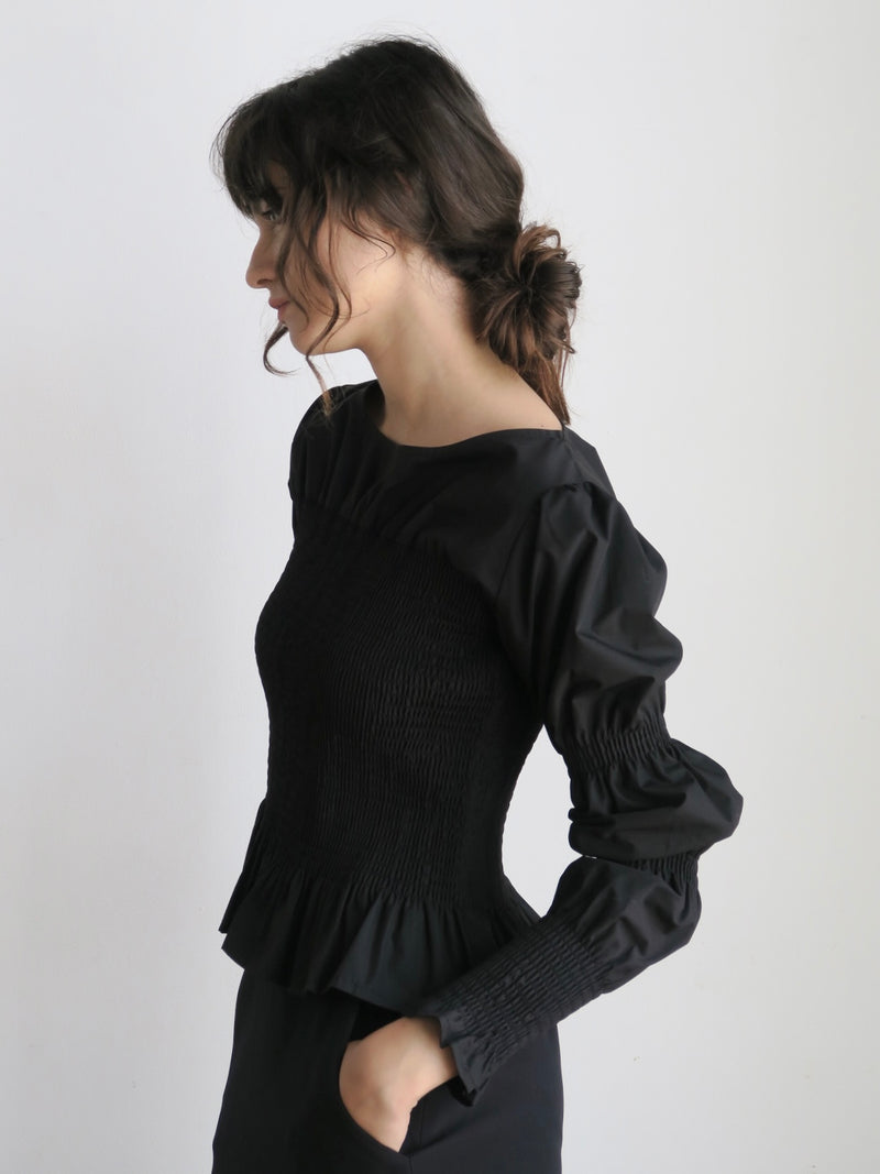 onion gather design blouse