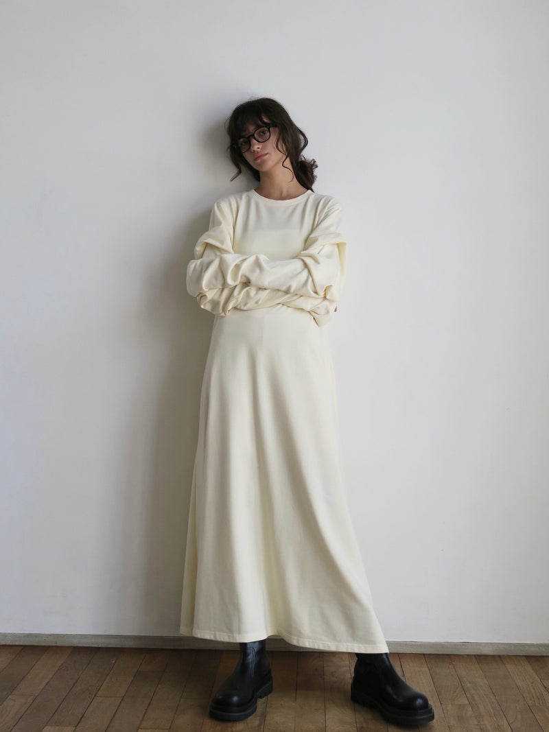 【阪急うめだ本店 POP UP】 design sleeve flare dress（ivory）