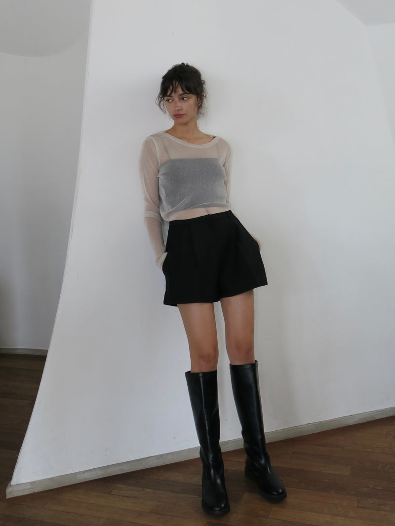 【阪急うめだ本店 POP UP】 tuck short pants（black）