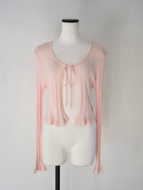 sheer ribbon cardigan