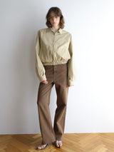 brown straight denim