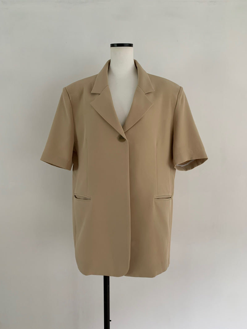 HALF SLEEVE OVER JACKET （BEIGE）