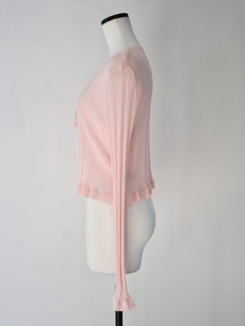 sheer ribbon cardigan