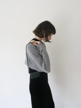 cropped cape knit