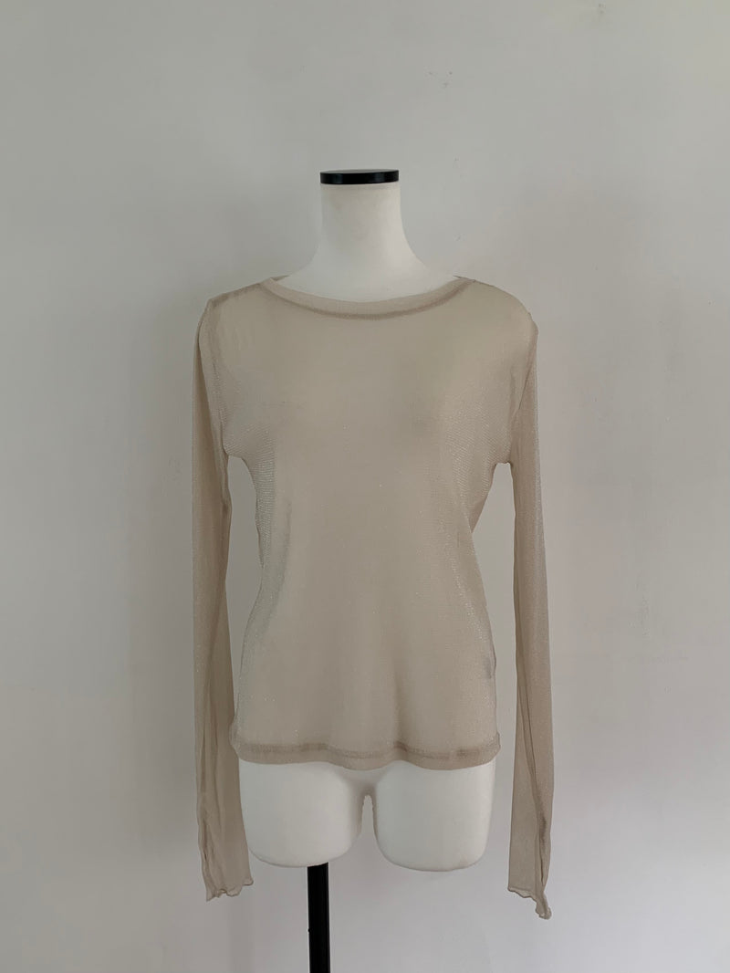 【阪急うめだ本店 POP UP】 glitter sheer tops（ivory）