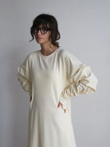 【阪急うめだ本店 POP UP】 design sleeve flare dress（ivory）